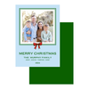 Red Bow and Green Outline Holiday Card