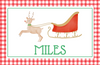 Reindeer Sleigh Placemat