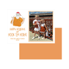 Longhorn Santa Holiday Card