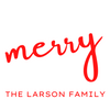 Merry Holiday Gift Tag