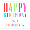 Rainbow Happy Birthday Gift Tag