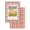 Pink Plaid Holiday Card