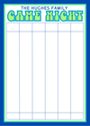 Game Night Score Card