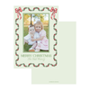 Holly Bow Garland Holiday Card