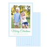 Blue Border Holiday Card