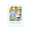 Blue Border Holiday Card