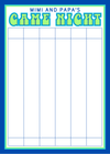 Game Night Score Card