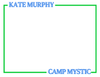 Camp Colors Outline Name Stationery