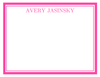 Simple Name Stationery