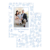 Blue Toile Holiday Card