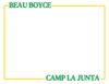 Camp Colors Outline Name Stationery