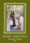 Olive Green Frame Holiday Card