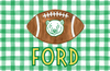 Football Team Gingham Placemat