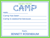 News From Camp Stationery