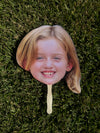Small Face Cut Out on Stick