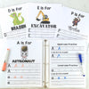 Handwriting Binder - For Pre-K-Grade 1 Boys