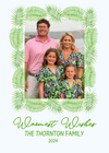 Warmest Wishes Palm Leaf Holiday Card