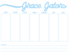 School Weekly Calendar Notepad