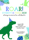 THREE rex invitation