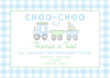 Choo-Choo Invitation