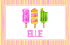 Pink Popsicle Placemat