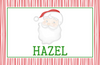 Red Stripe Santa Placemat