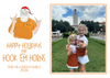 Longhorn Santa Holiday Card