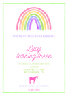 Rainbow Invitation