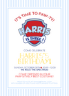 Paw Patrol Invitation