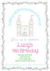 Princess Castle Invitation