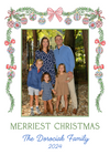 Garland with Ornaments Holiday Card