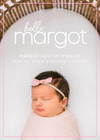 Pink Border Birth Announcement