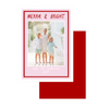 Shades of Red Merry and Bright Holiday Card
