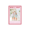 Shades of Red Merry and Bright Holiday Card