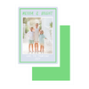 Neon Green Merry and Bright Holiday Card