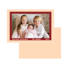 Simple Red and Orange Outline Holiday Card