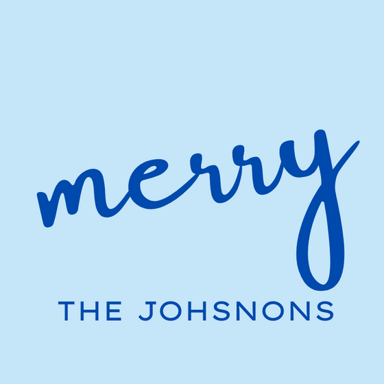 Merry Holiday Gift Tag