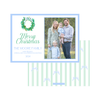 Blue Wreath Holiday Card