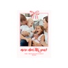 Pink Bow and Mistletoe Holiday Card
