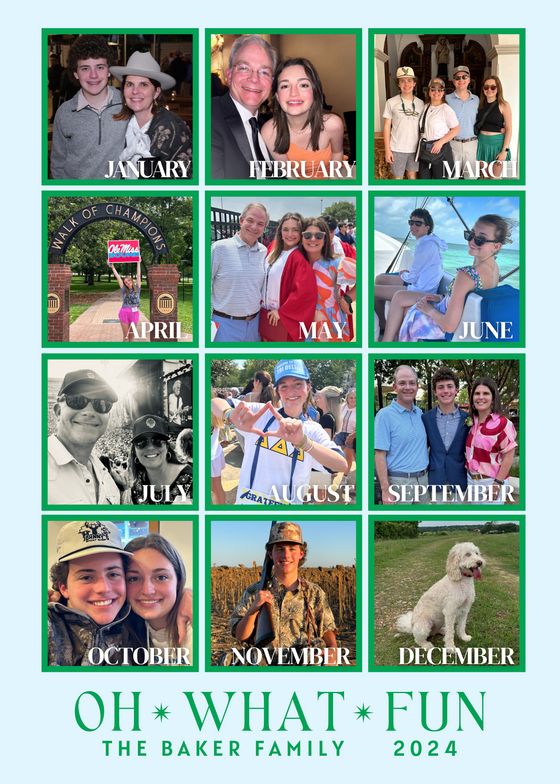 A year in review holiday card