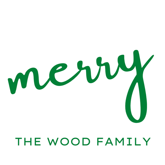 Merry Holiday Gift Tag