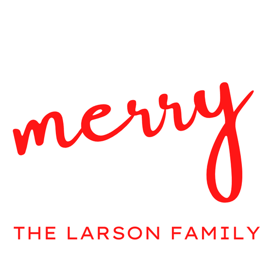 Merry Holiday Gift Tag