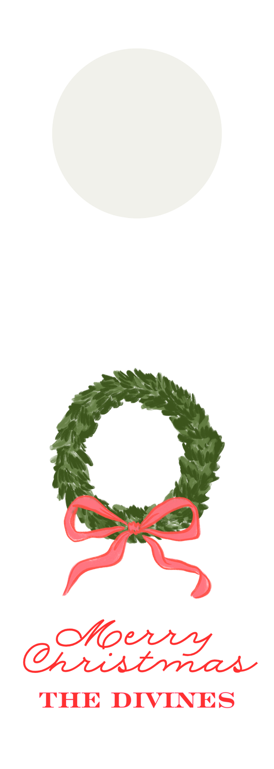 Wreath Wine Tags