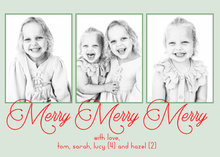  Merry Merry Merry Holiday Card