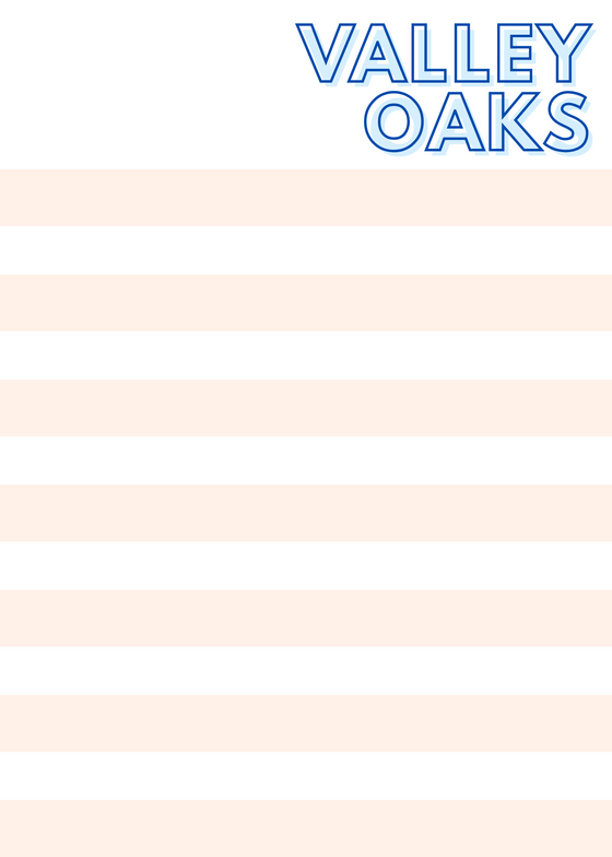 School Stripe Notepads