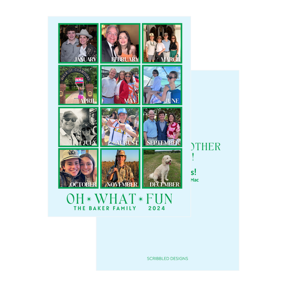 A year in review holiday card