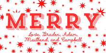 Merry Star Holiday Gift Tag