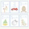 Baby Boy Milestone Cards