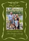 Squiggle Ribbon Greens Card