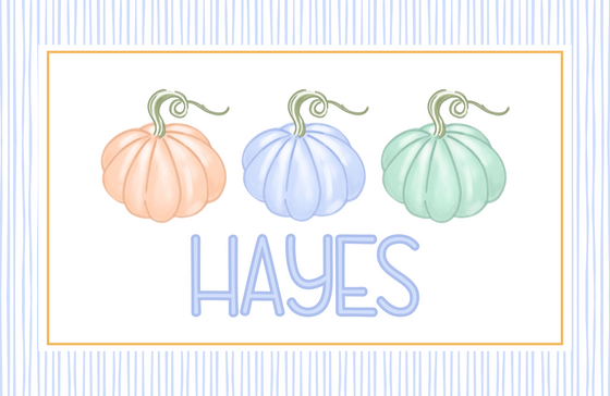 Blue Pumpkin Placemat
